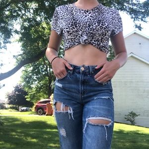 Trendy Leopard Print Top